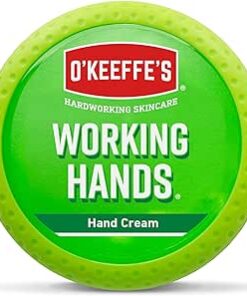 O’Keeffe’s Working Hands, 96g Jar - Hand Cream for Extremely Dry, Cracked Hands | Instantly Boosts Moisture Levels, Creates a Protective Layer & Prevents Moisture Loss Visit the O'Keeffe's Store
